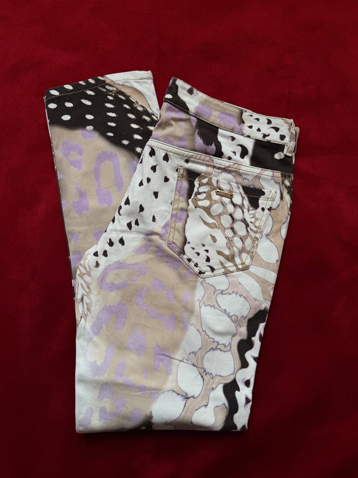 Roberto Cavalli denim stampa fantasia