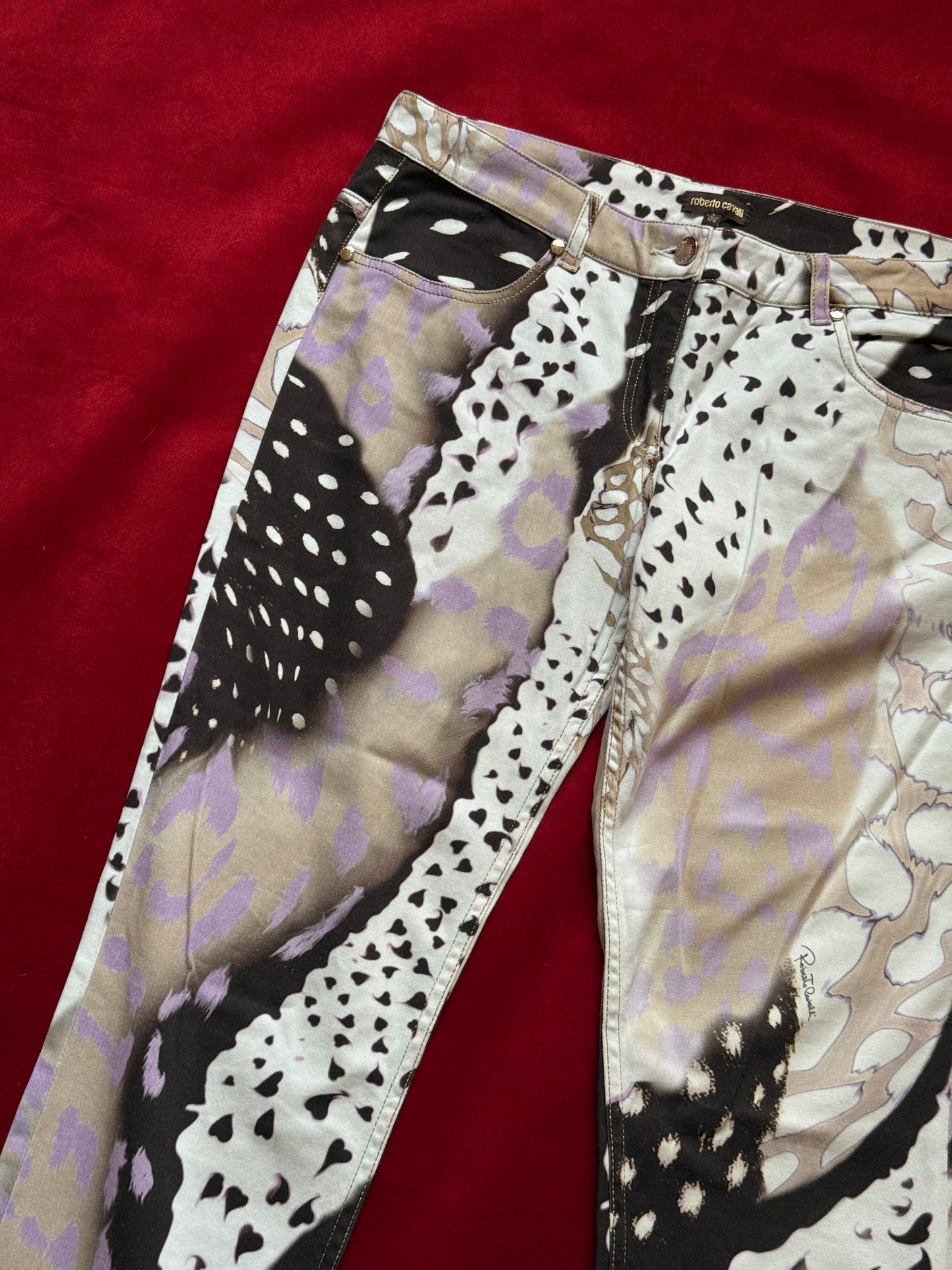 Roberto Cavalli denim stampa fantasia
