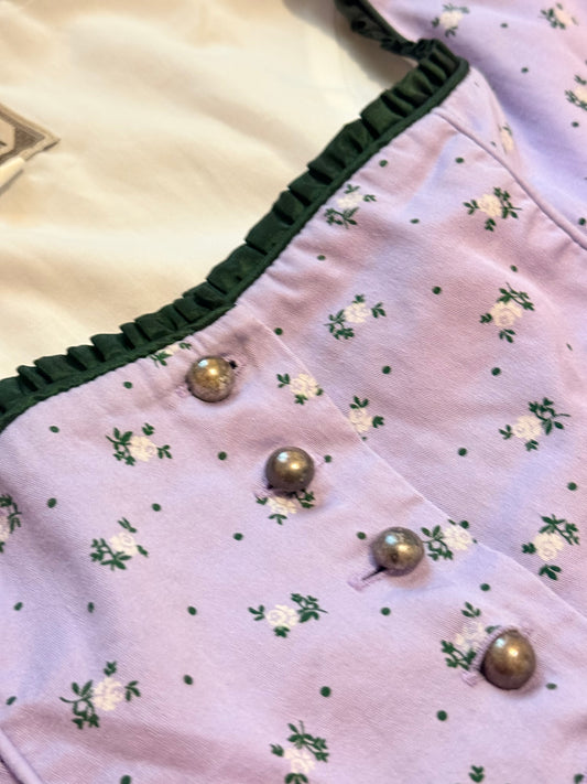 Abito tirolese vintage stampa fiori