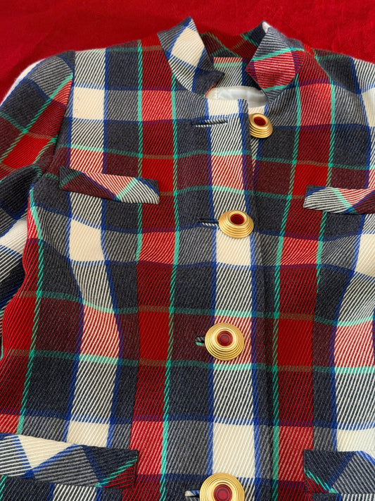 Gai Mattiolo blazer stampa tartan