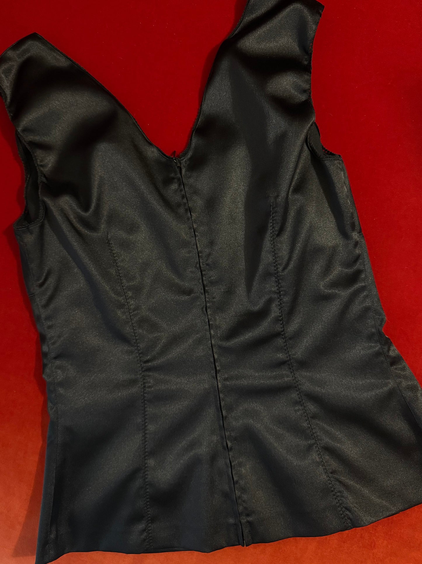 D&G top attillato in pizzo