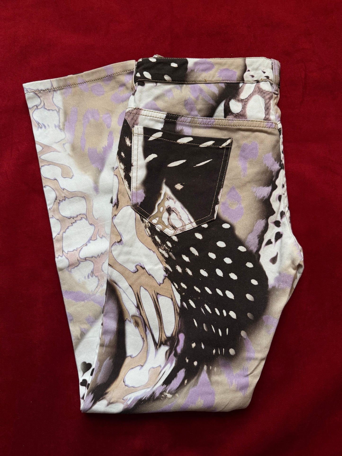 Roberto Cavalli denim stampa fantasia