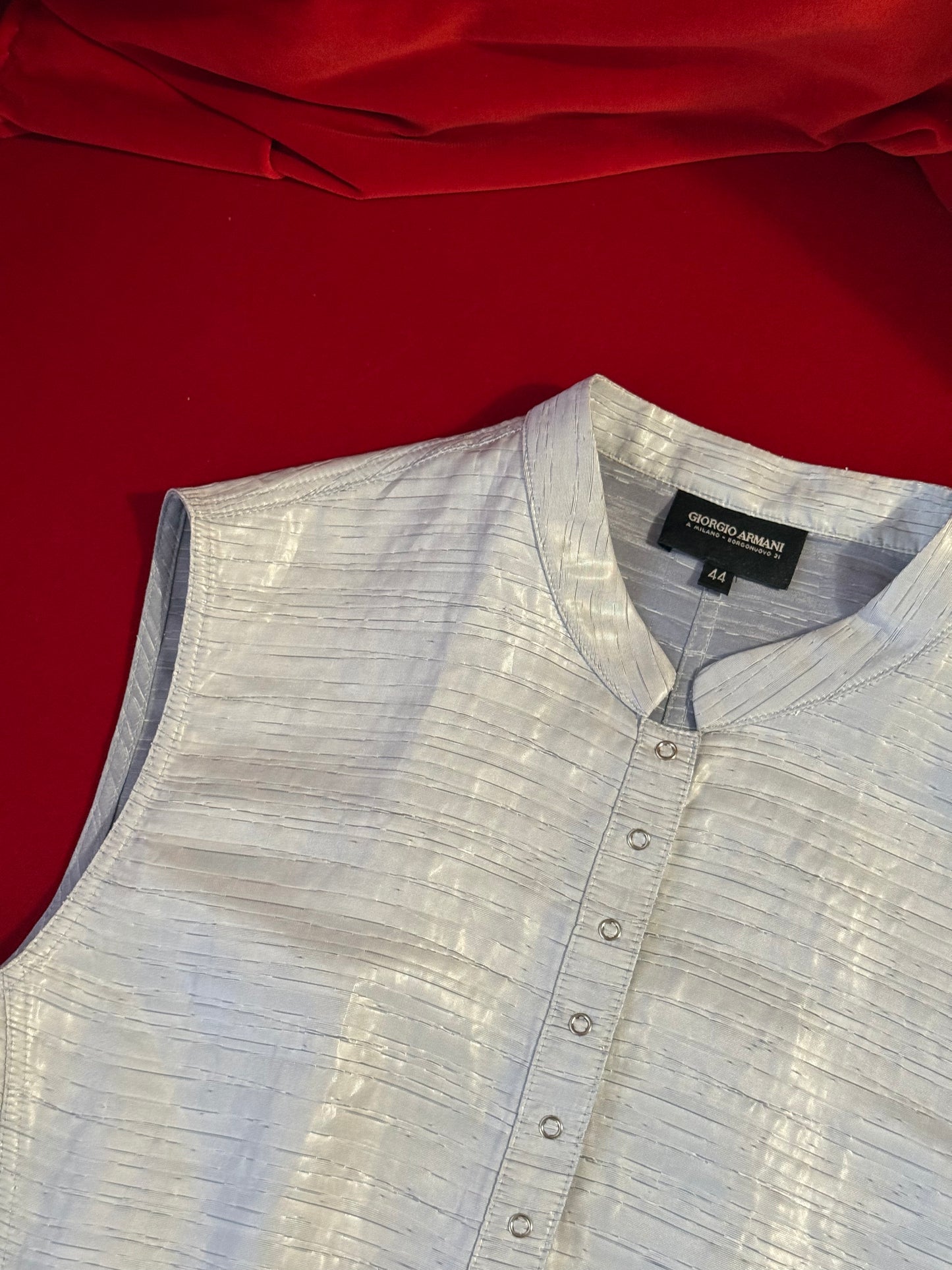 Giorgio Armani gilet tessuto lamé