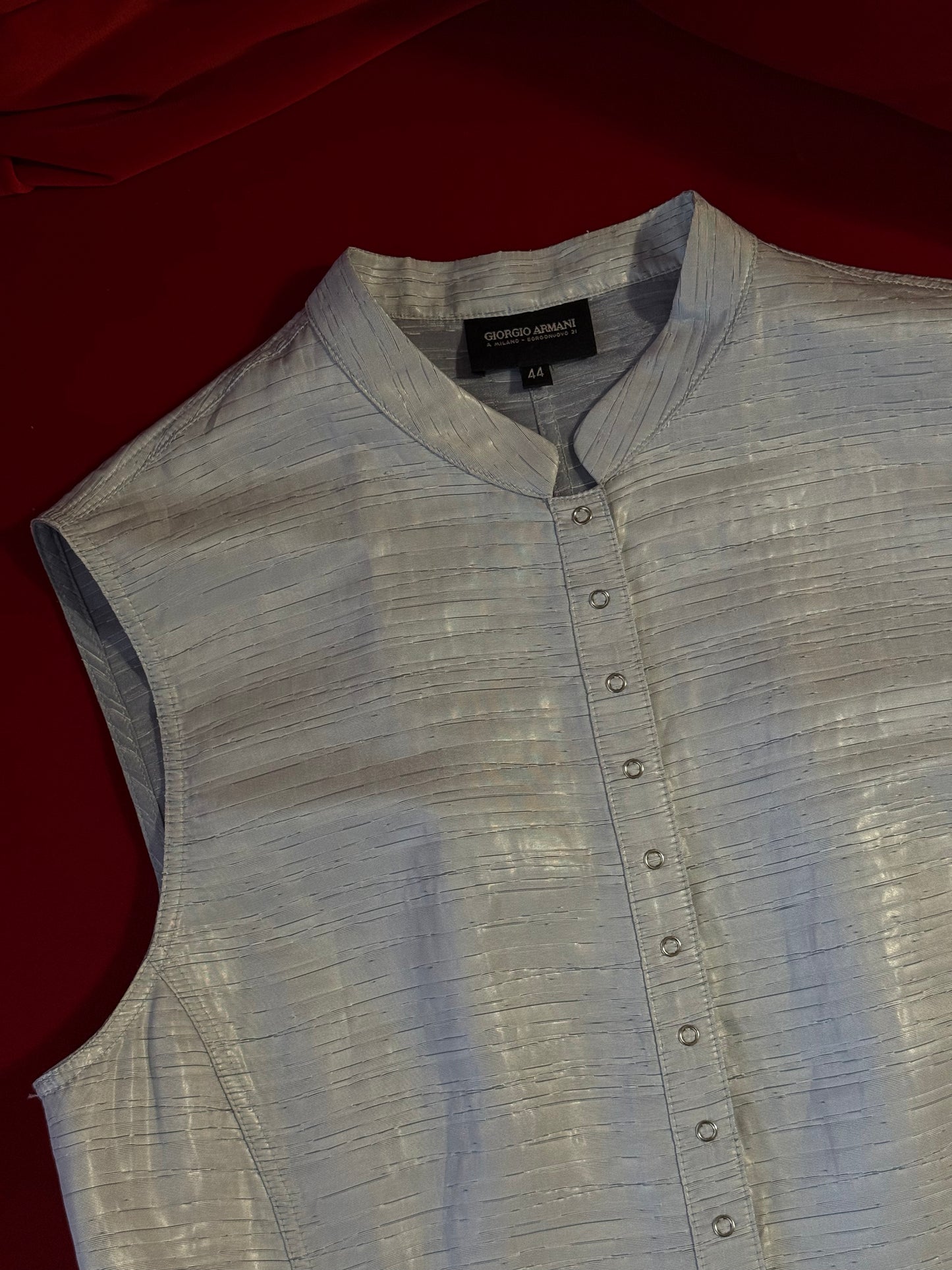 Giorgio Armani gilet tessuto lamé