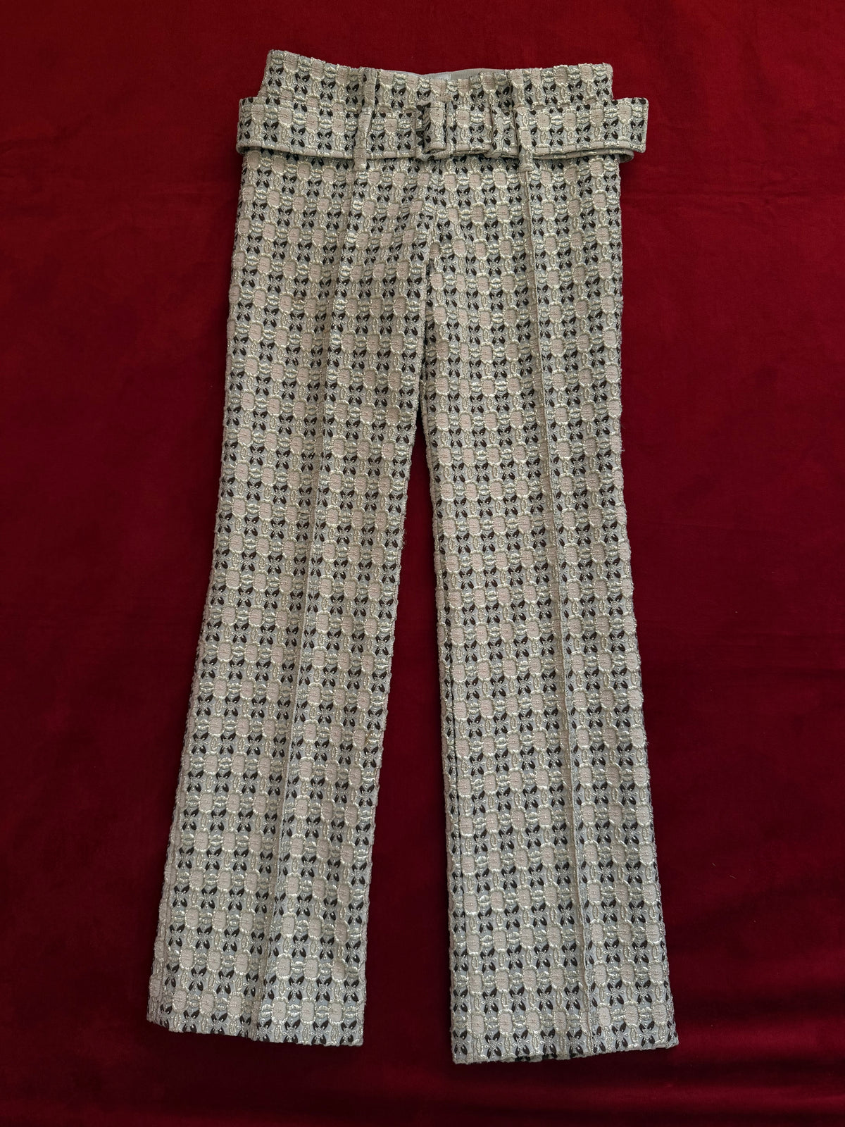 Prada pantaloni fantasia dorati P/E 2002
