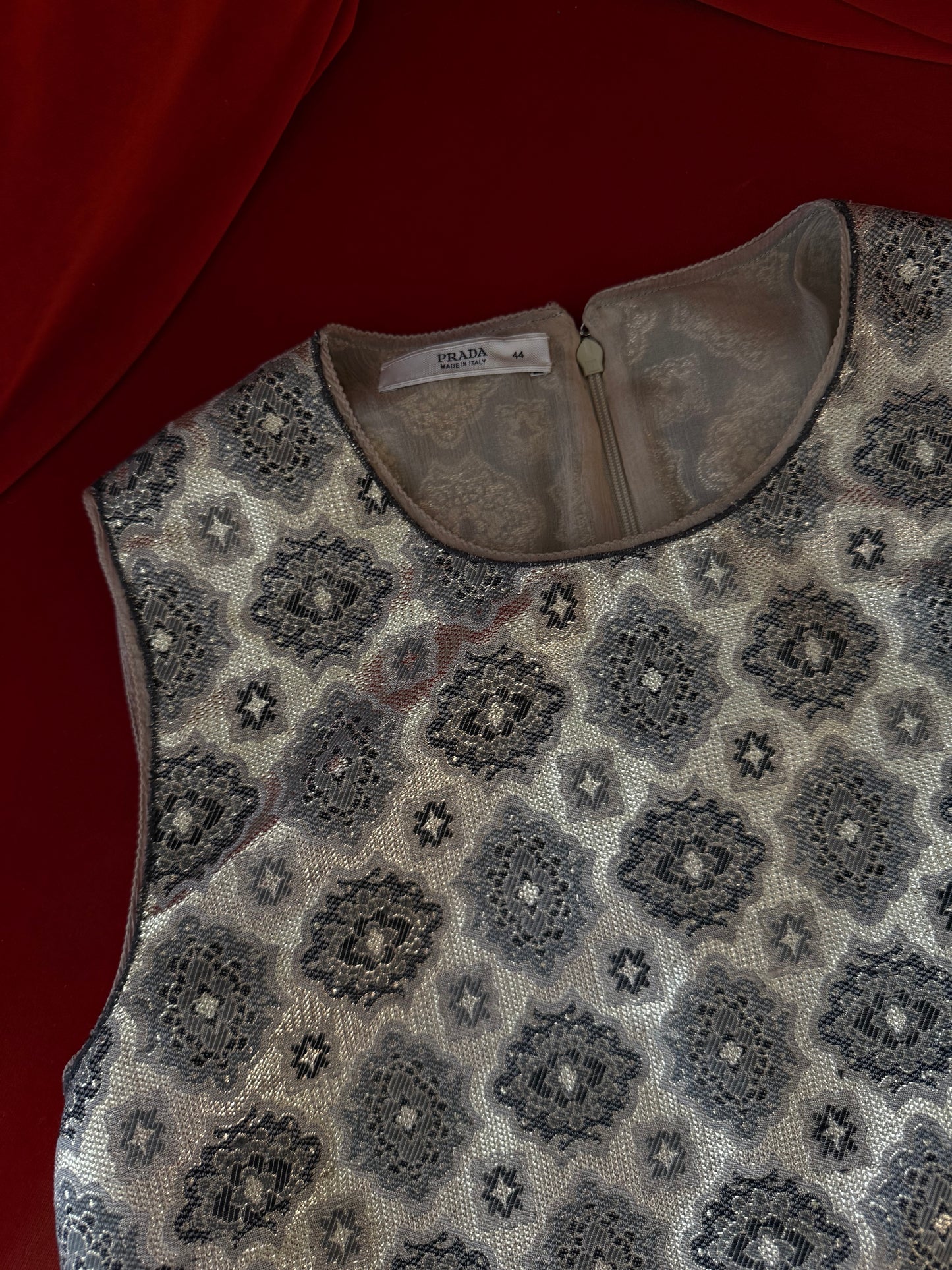 Prada top dorato P/E 2002