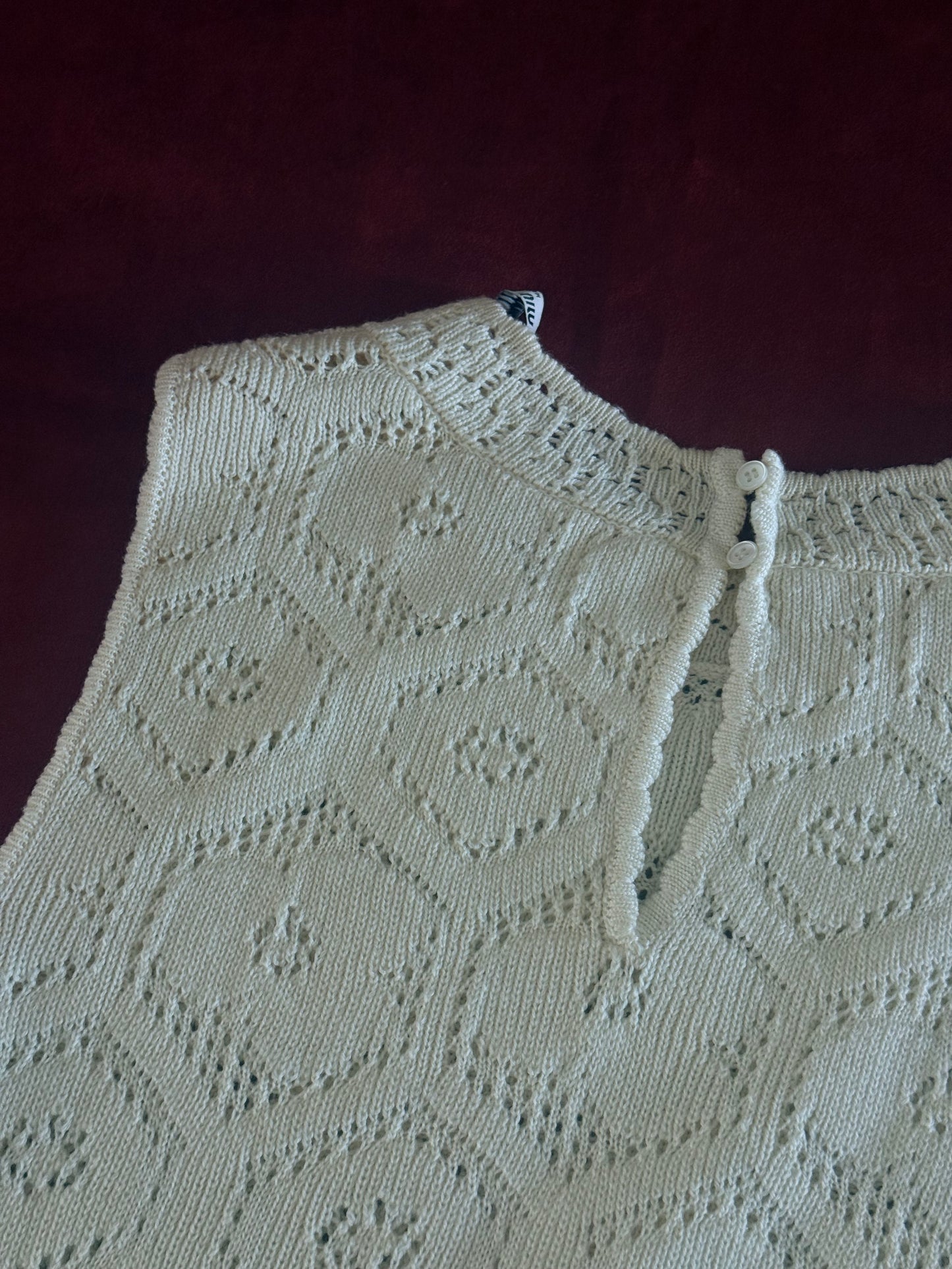 Miu Miu abito in maglia traforato