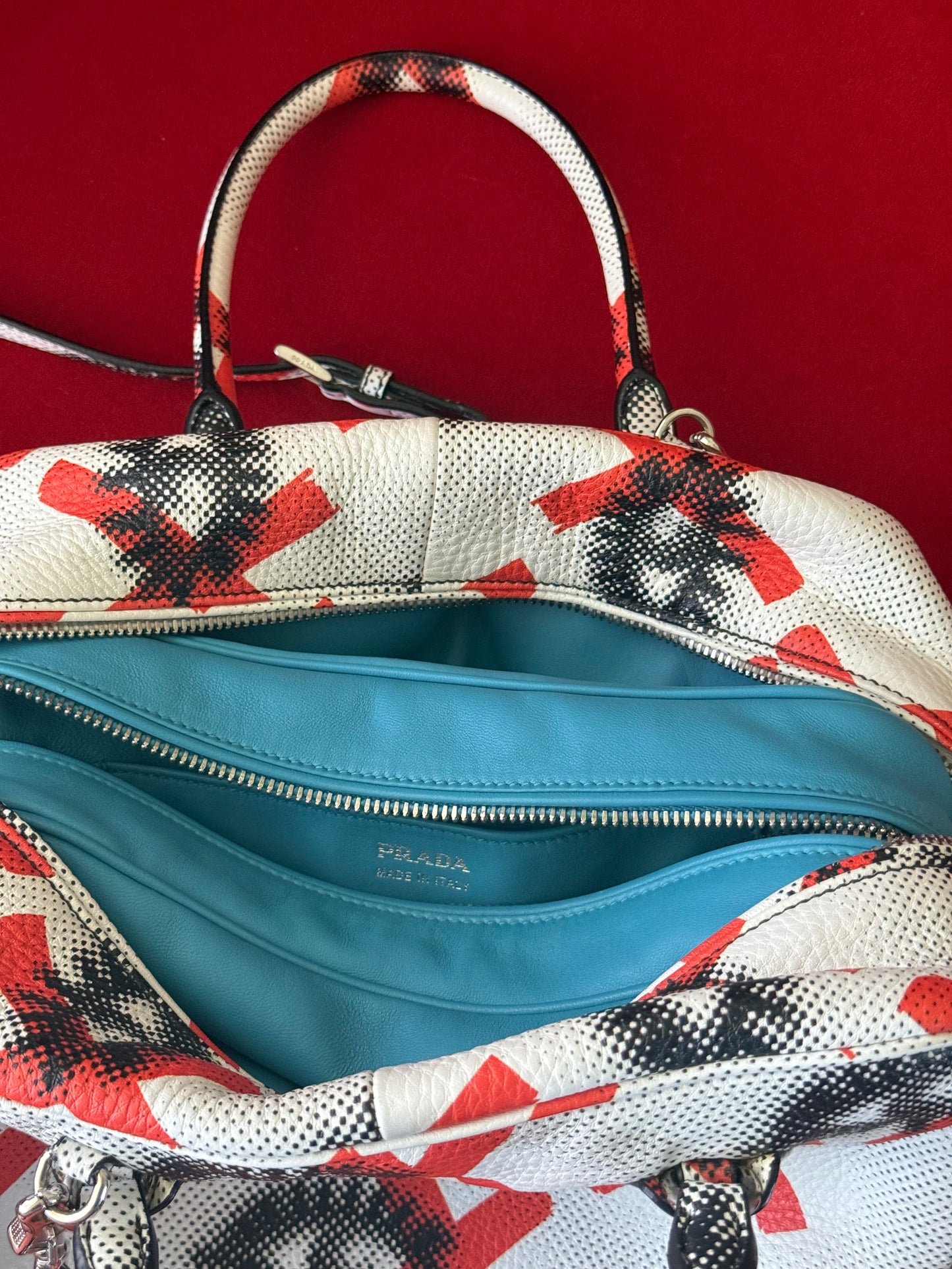 Prada borsa stampa occhi Resort 2016