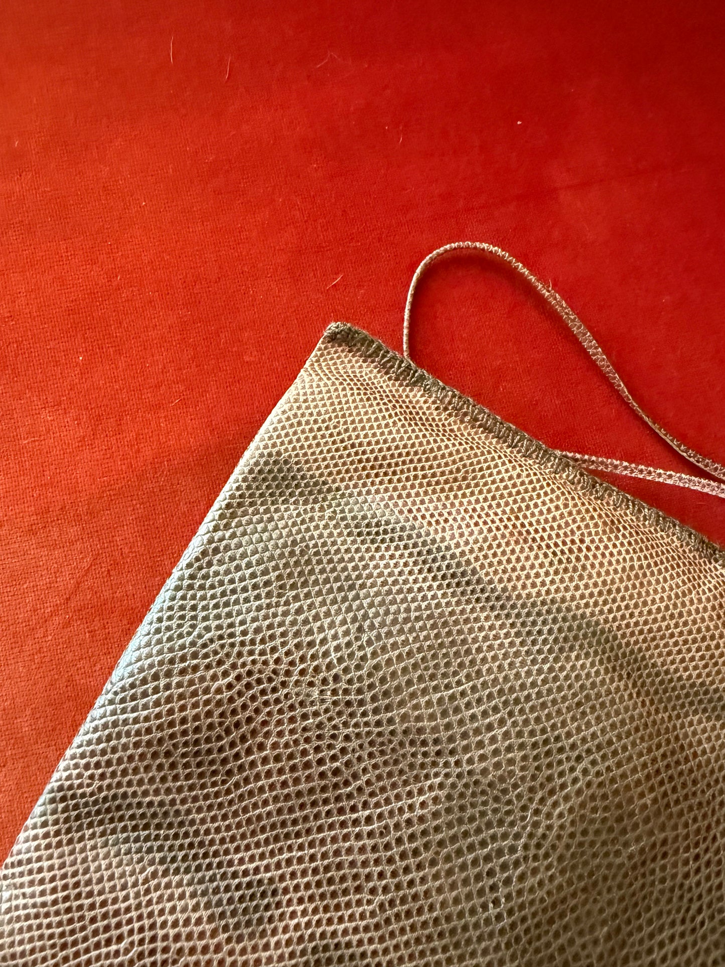 Prada mini tote in rettile