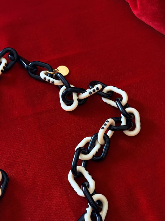 Prada collana a catena in resina