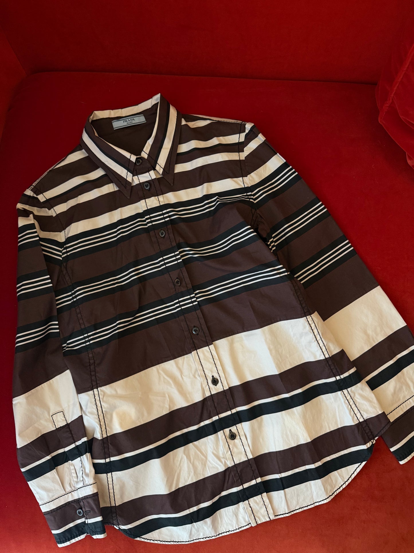 Prada camicia a righe P/E 2011