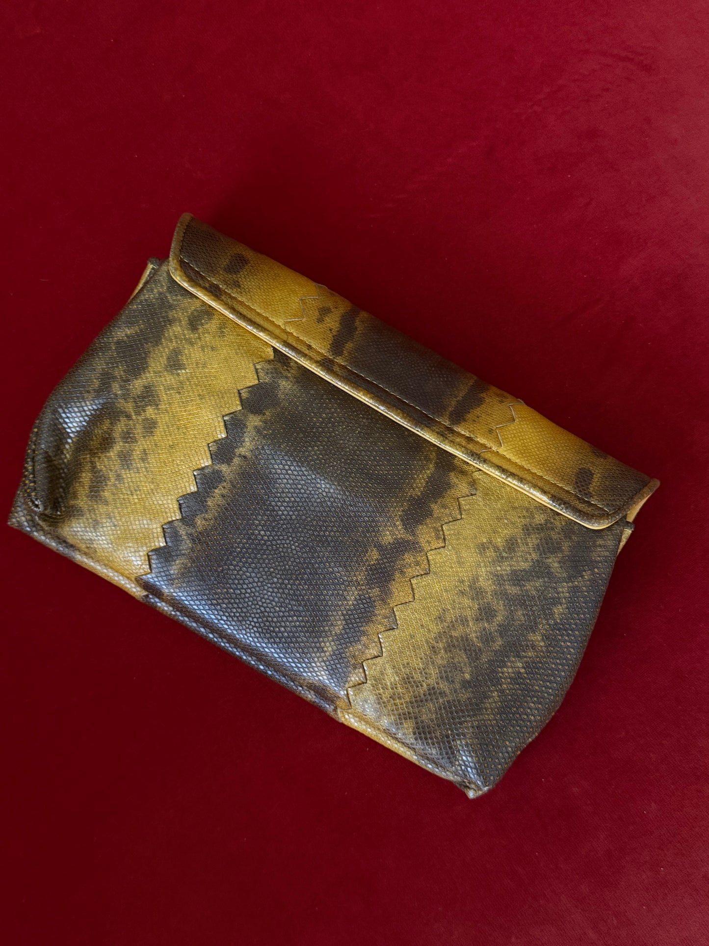 Bottega Veneta clutch in rettile