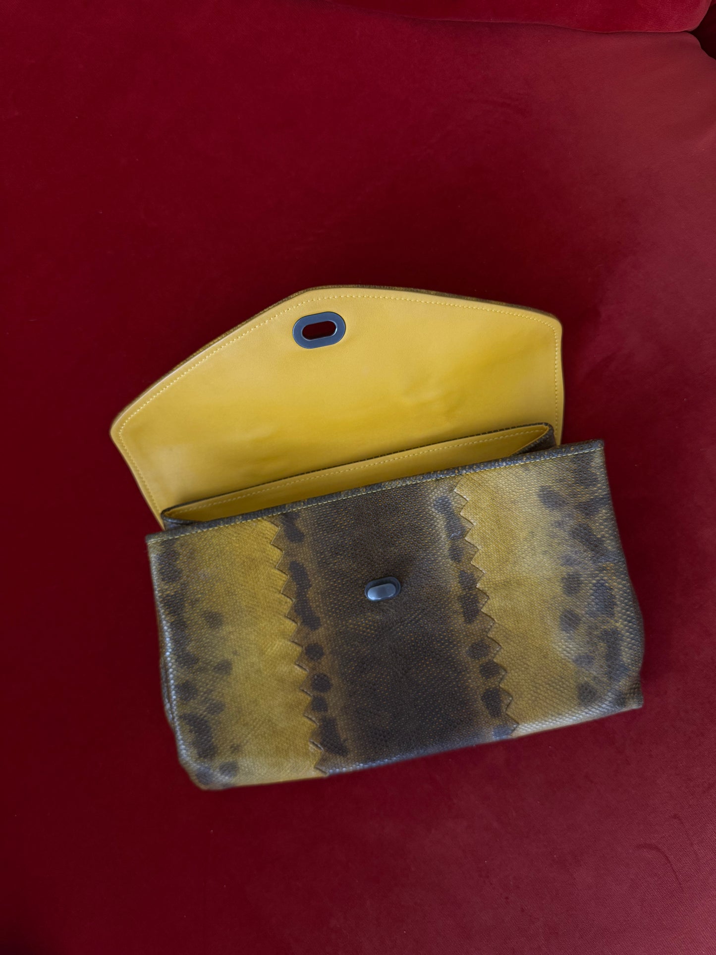 Bottega Veneta clutch in rettile