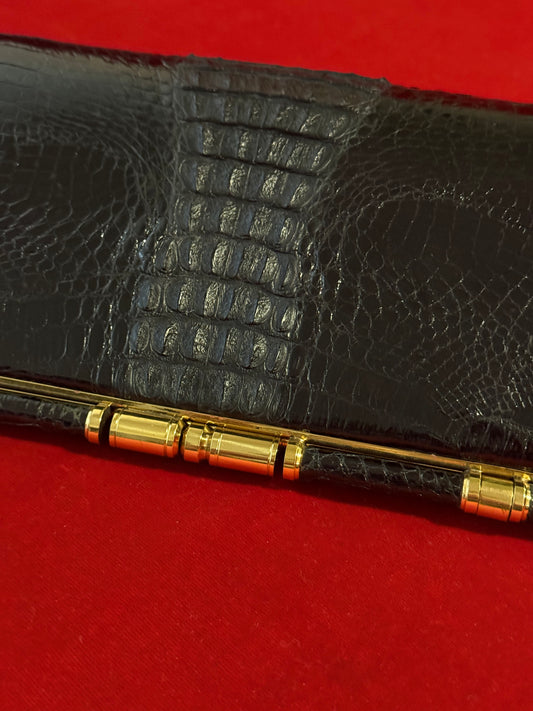 Pochette in coccodrillo vintage