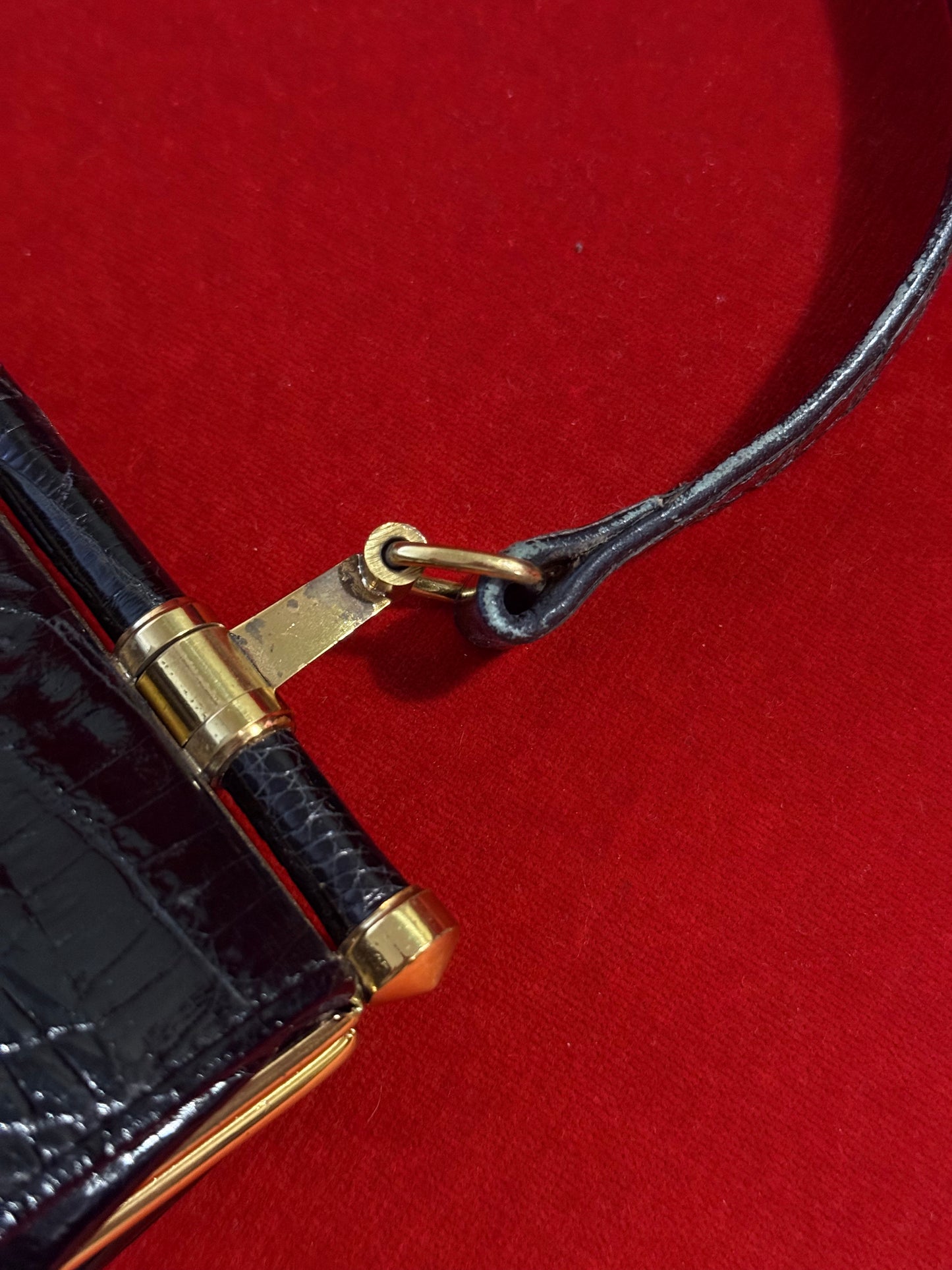 Pochette in coccodrillo vintage