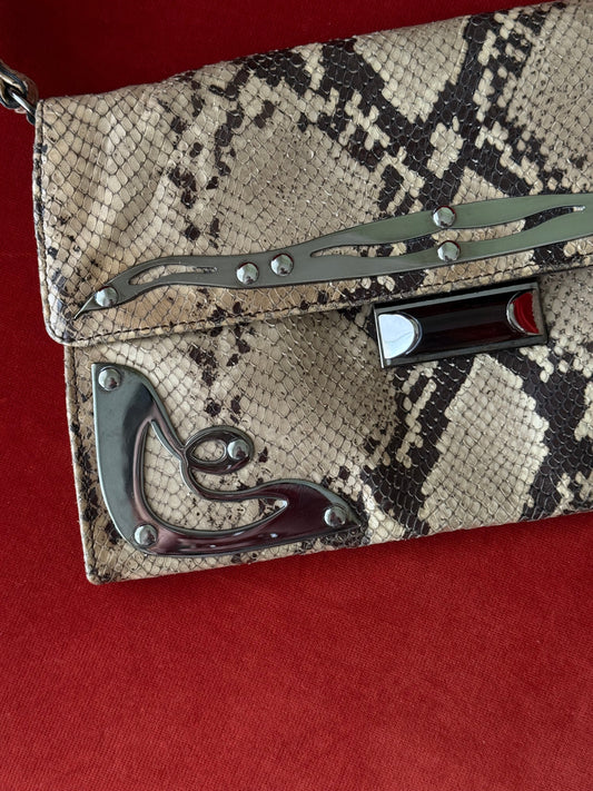 Miu Miu borsa in pitone e metallo A/I 2004