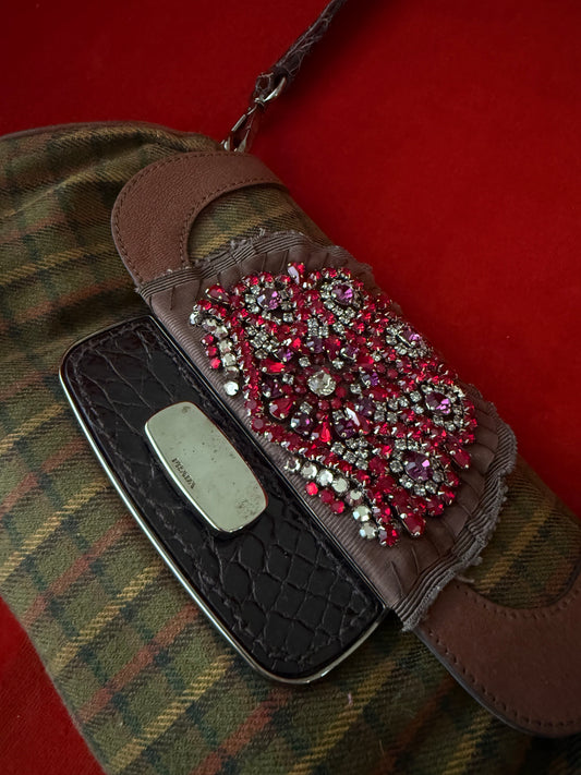 Prada fabric and crystal bag F/W 2004