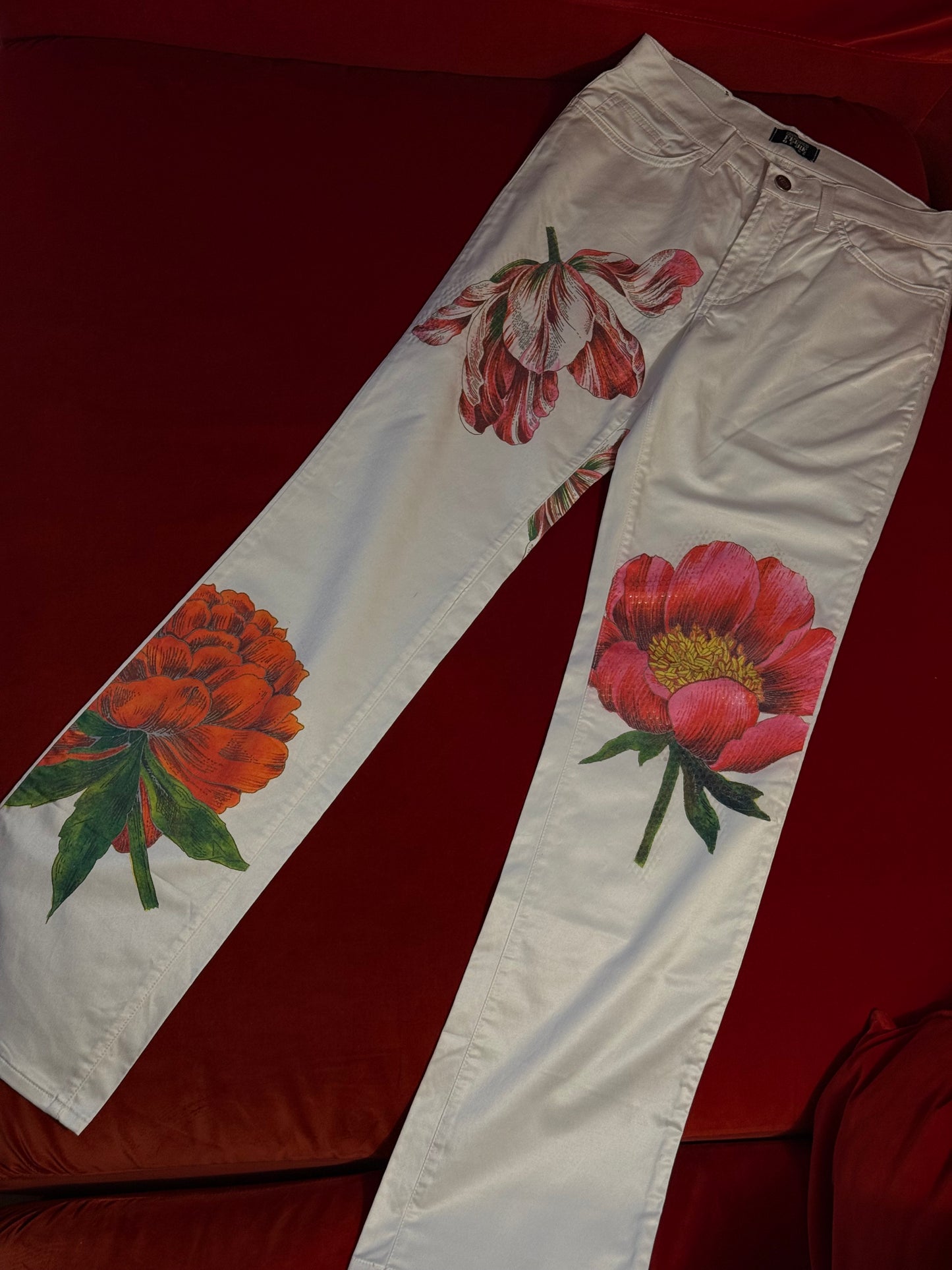 Gianfranco Ferré flower print trousers