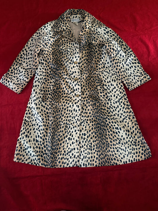 Trench vintage francese leopardato
