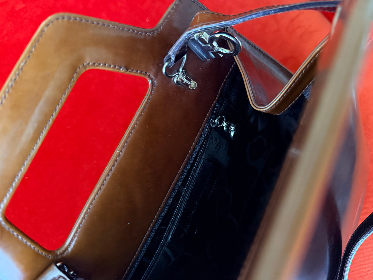 Salvatore Ferragamo borsa in pelle degradé