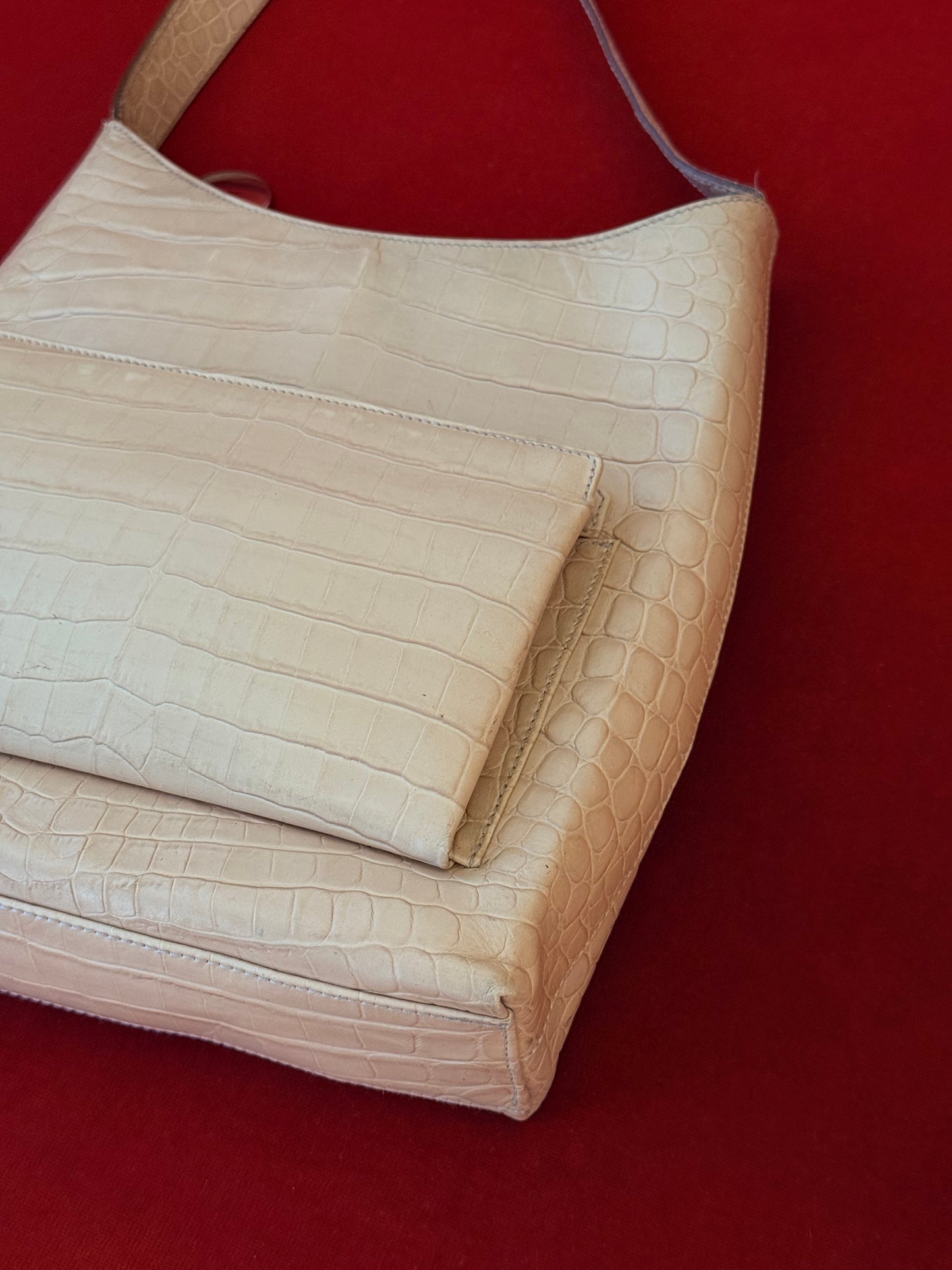 Salvatore Ferragamo borsa stampa coccodrillo