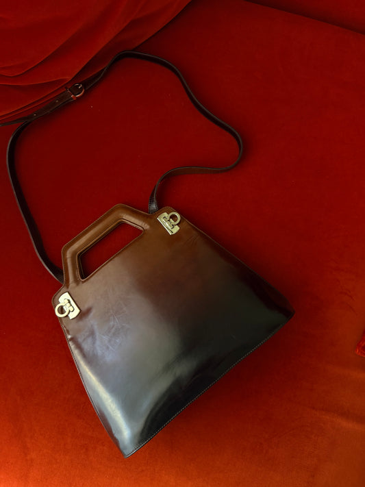 Salvatore Ferragamo borsa in pelle degradé