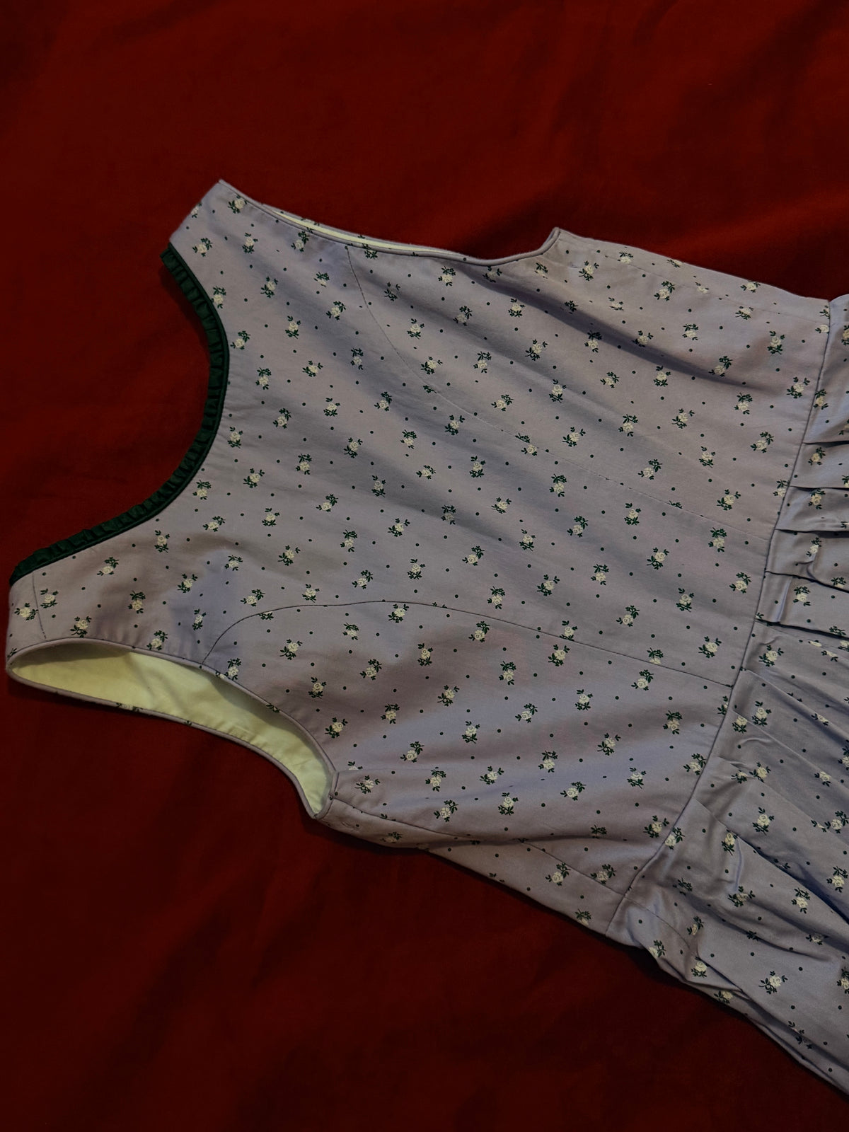 Abito tirolese vintage stampa fiori
