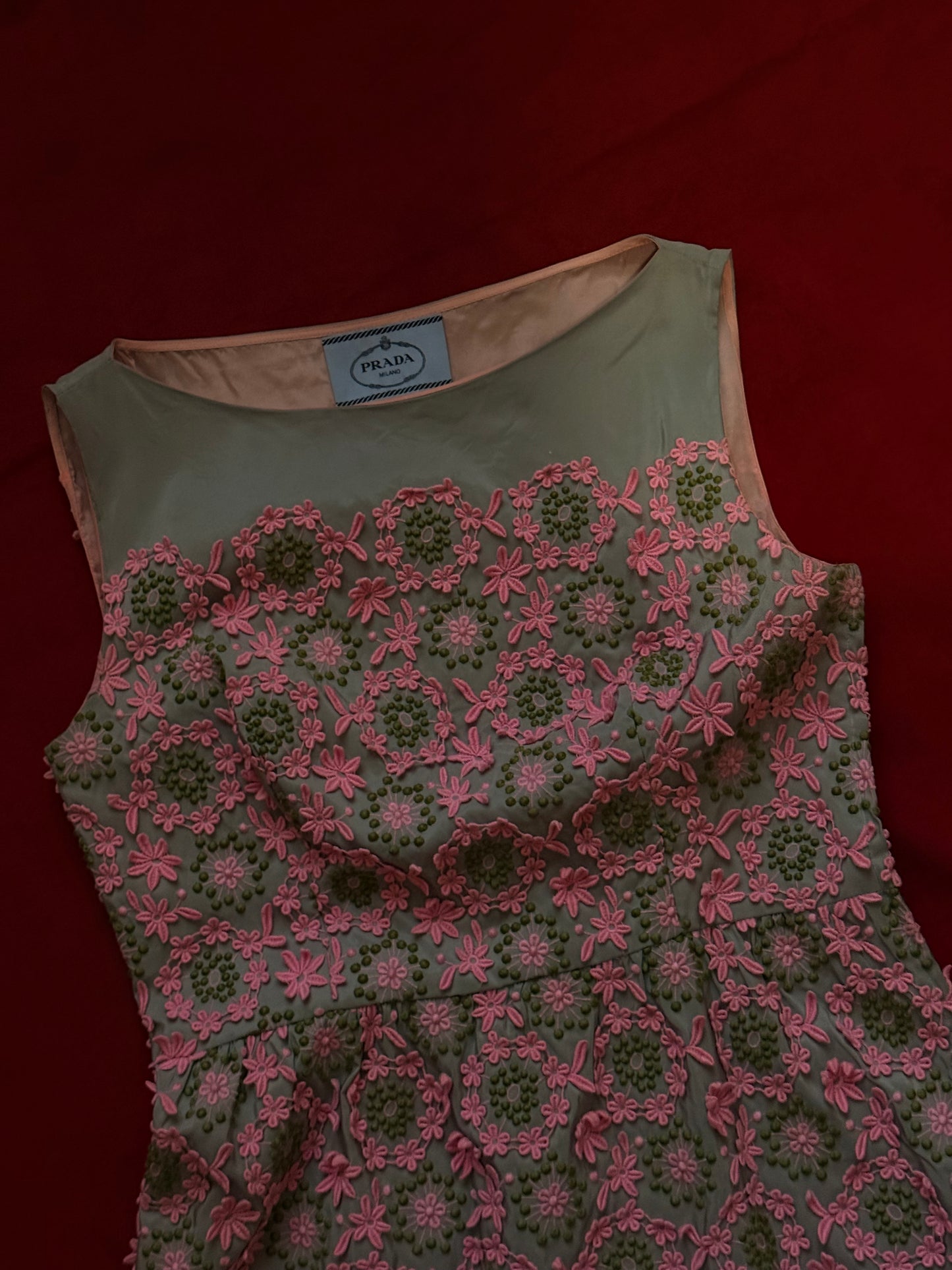 Prada abito con ricami P/E 2012