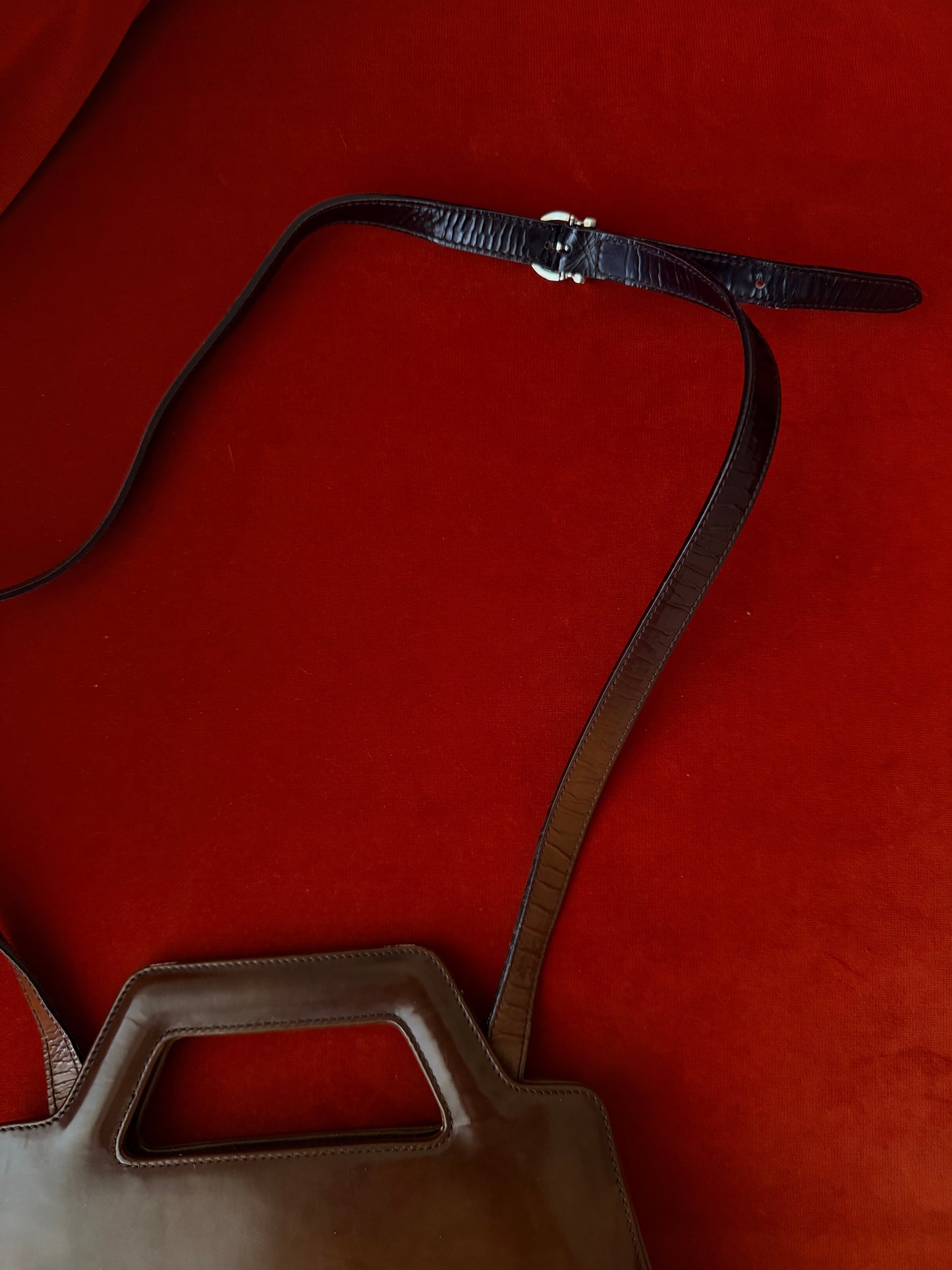 Salvatore Ferragamo borsa in pelle degradé