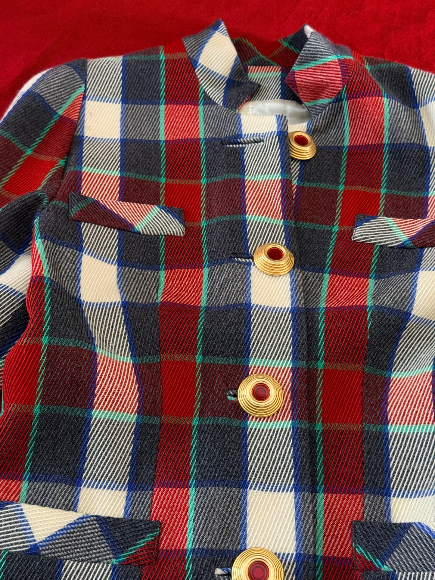 Gai Mattiolo blazer stampa tartan