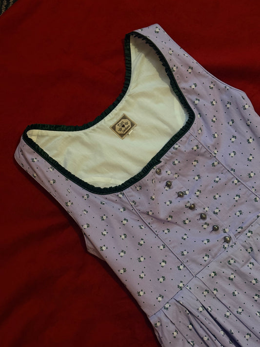 Abito tirolese vintage stampa fiori