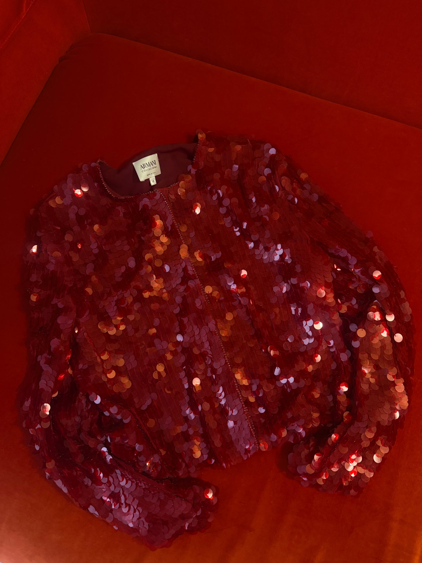 Armani giacca in paillettes