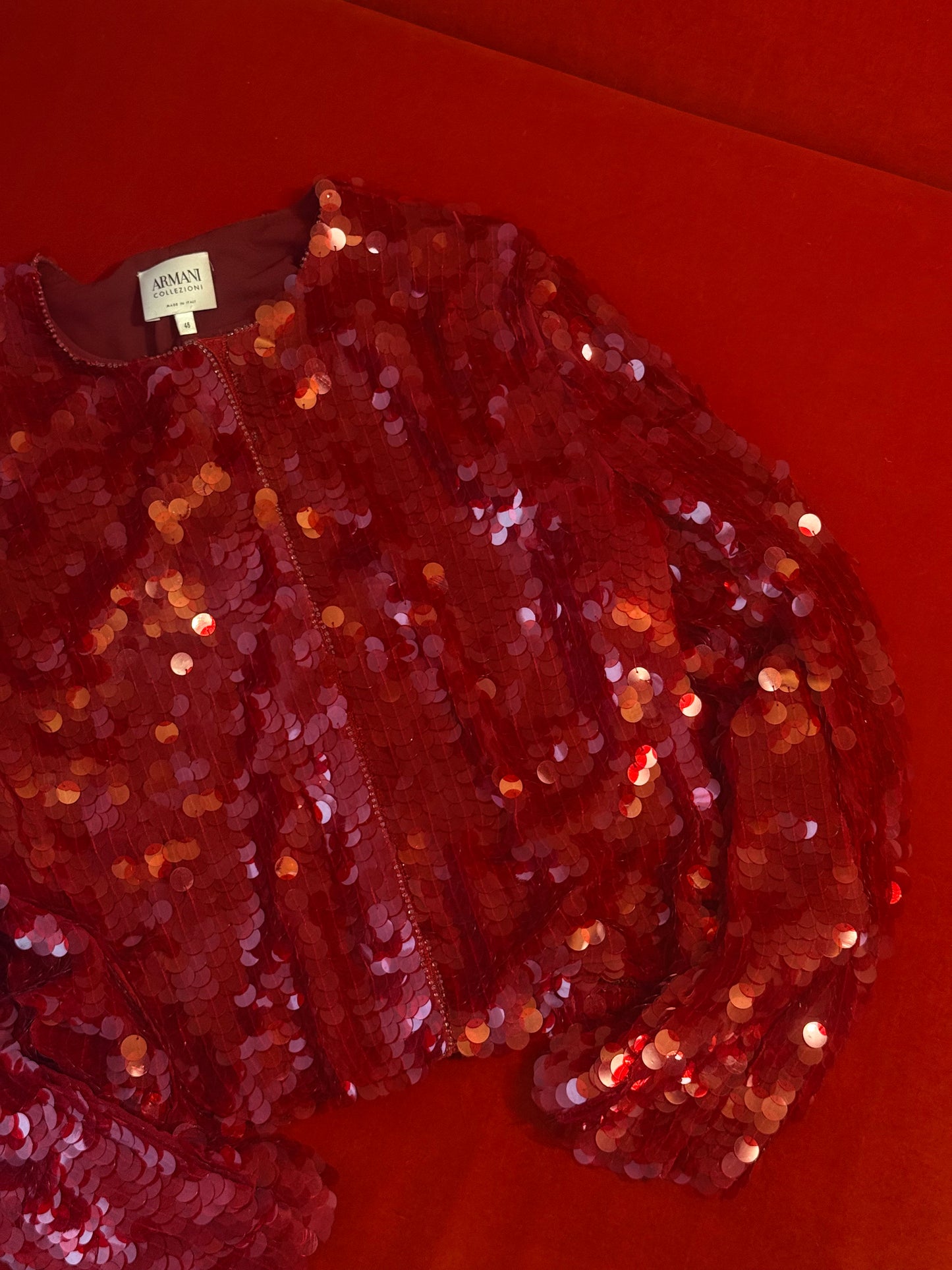 Armani giacca in paillettes