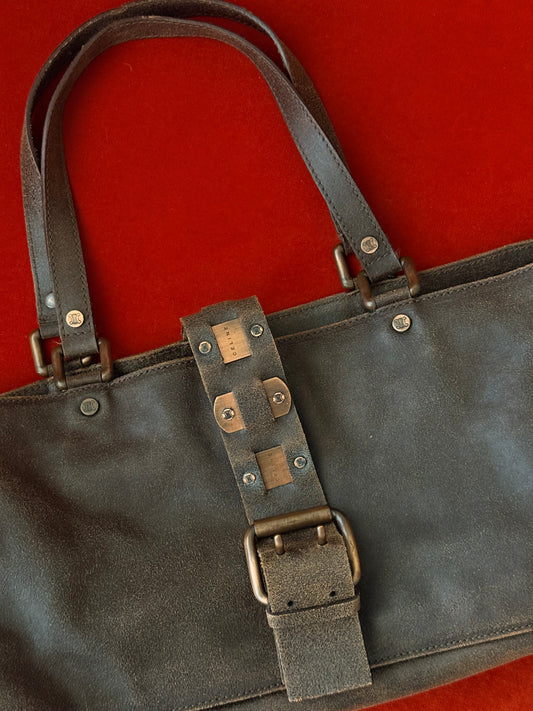 Céline borsa in pelle effetto “used”
