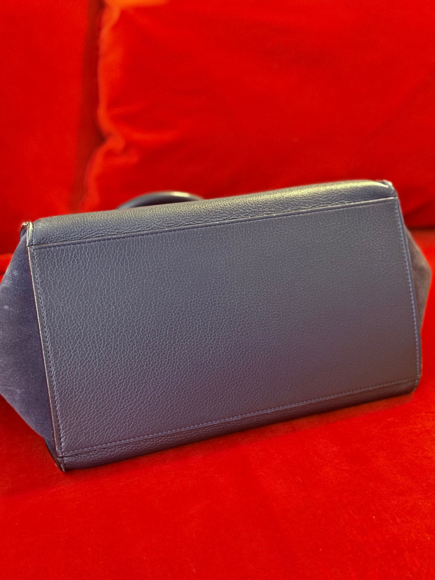 Céline borsa “Trapeze” blu