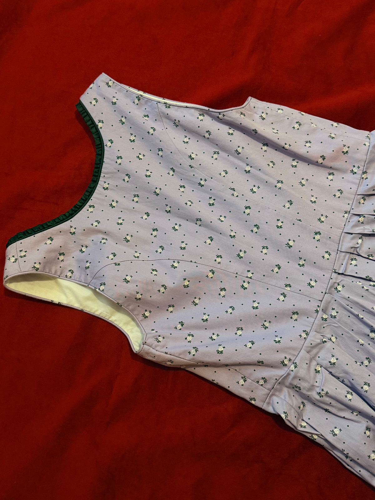 Abito tirolese vintage stampa fiori