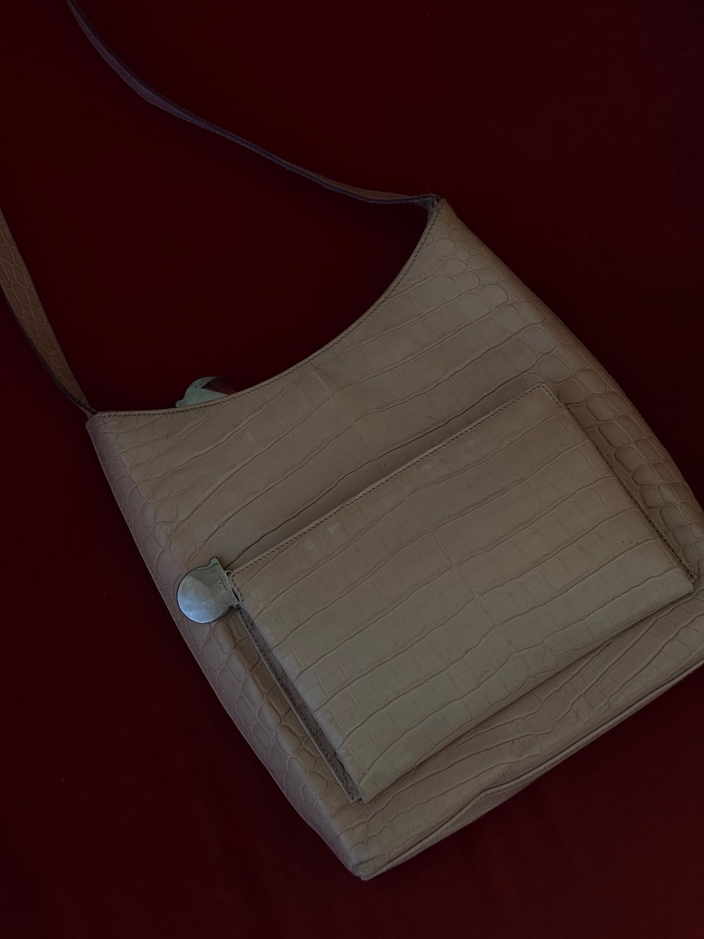 Salvatore Ferragamo borsa stampa coccodrillo