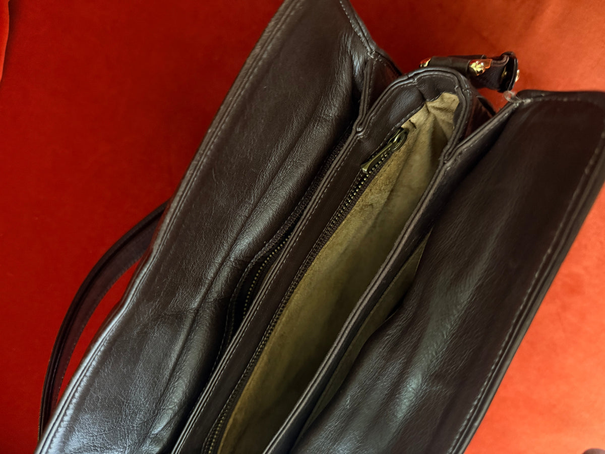 Borsa vintage in nappa a spalla