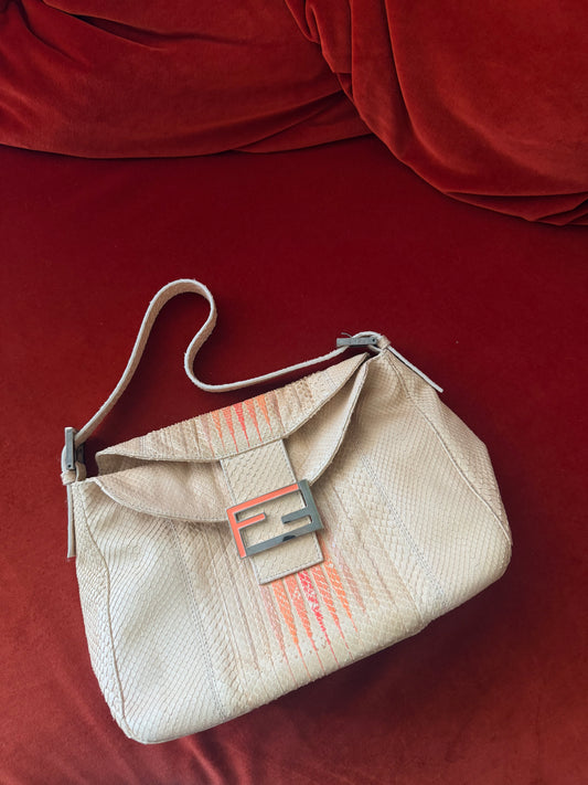 Fendi Baguette in pitone