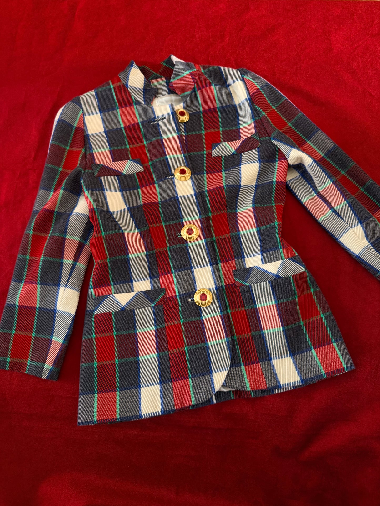 Gai Mattiolo blazer stampa tartan
