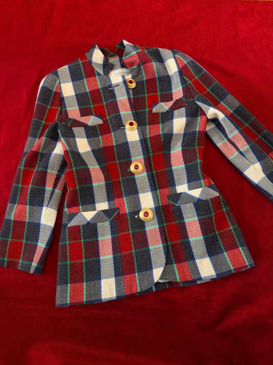 Gai Mattiolo blazer stampa tartan