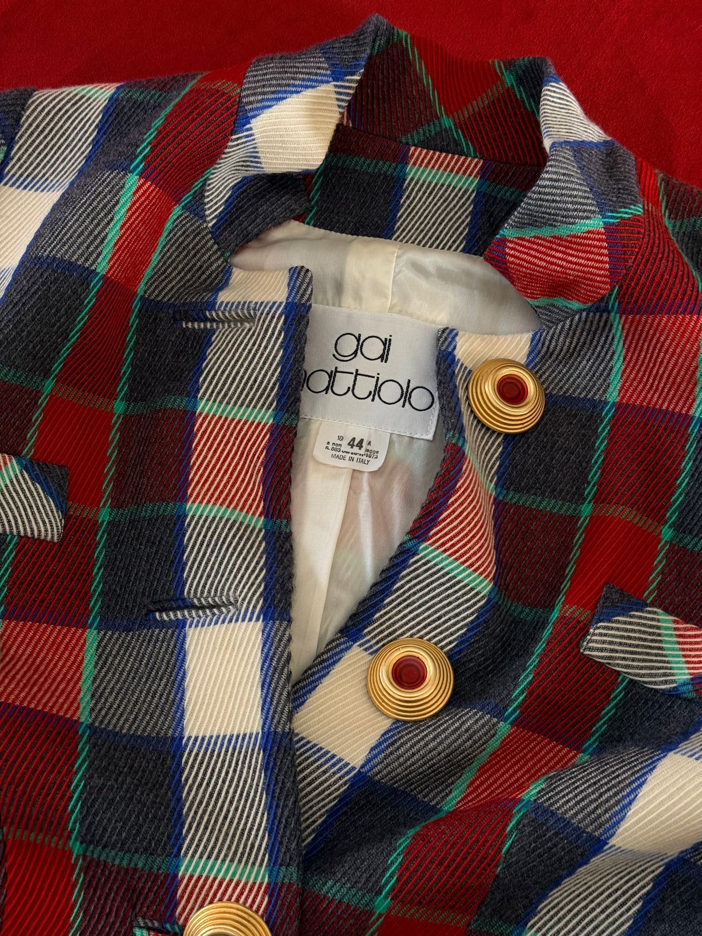 Gai Mattiolo blazer stampa tartan