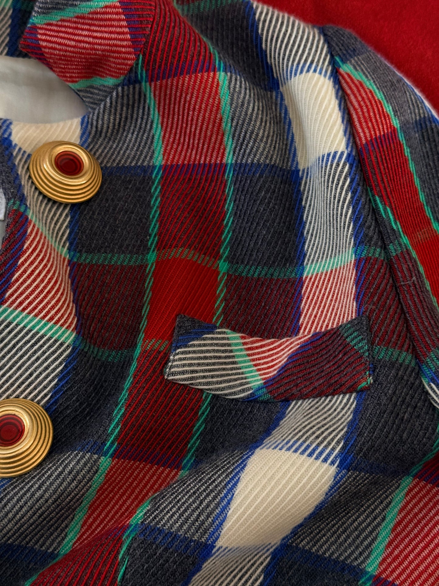 Gai Mattiolo blazer stampa tartan