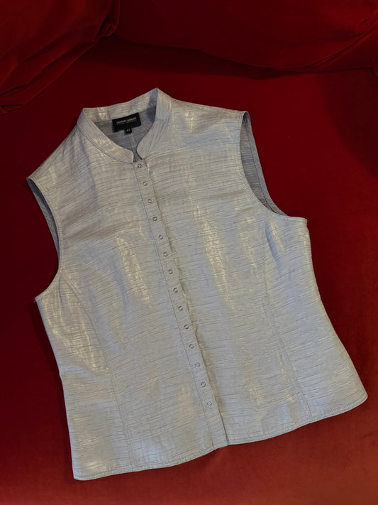 Giorgio Armani gilet tessuto lamé