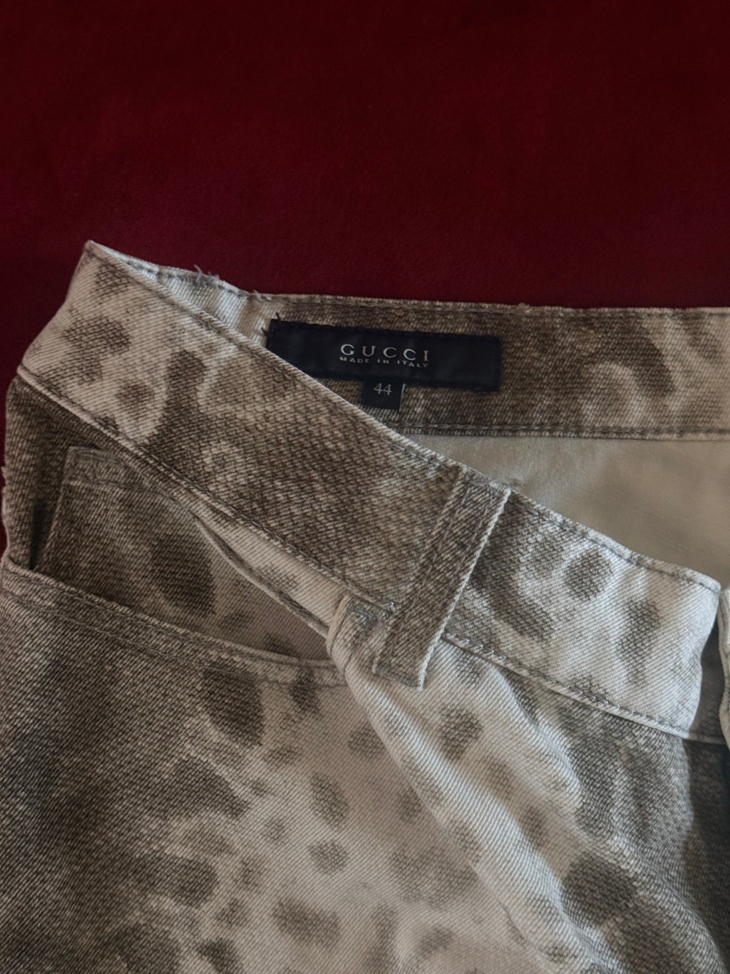 Gucci denim stampa pitone P/E 2000