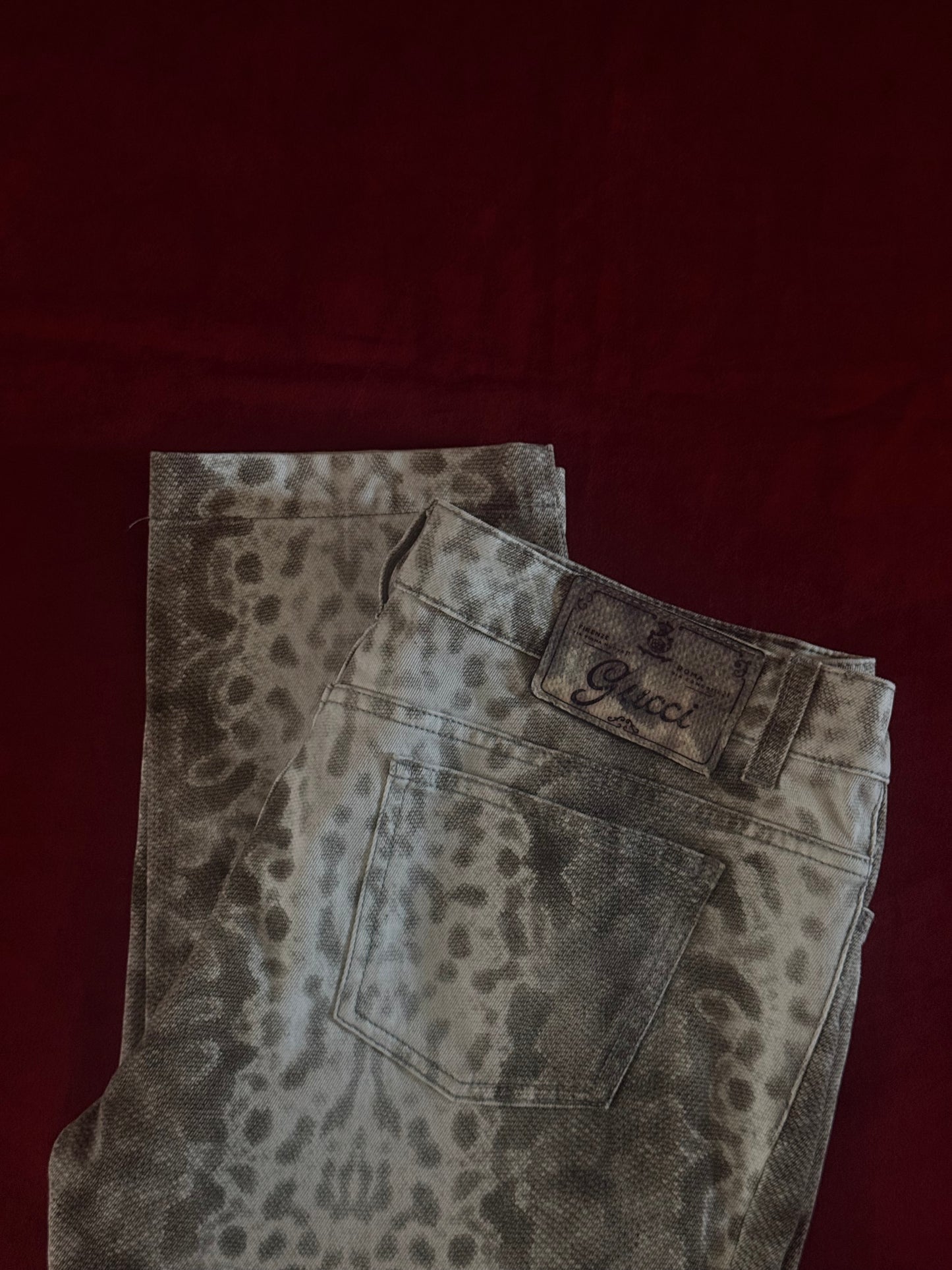 Gucci denim stampa pitone P/E 2000