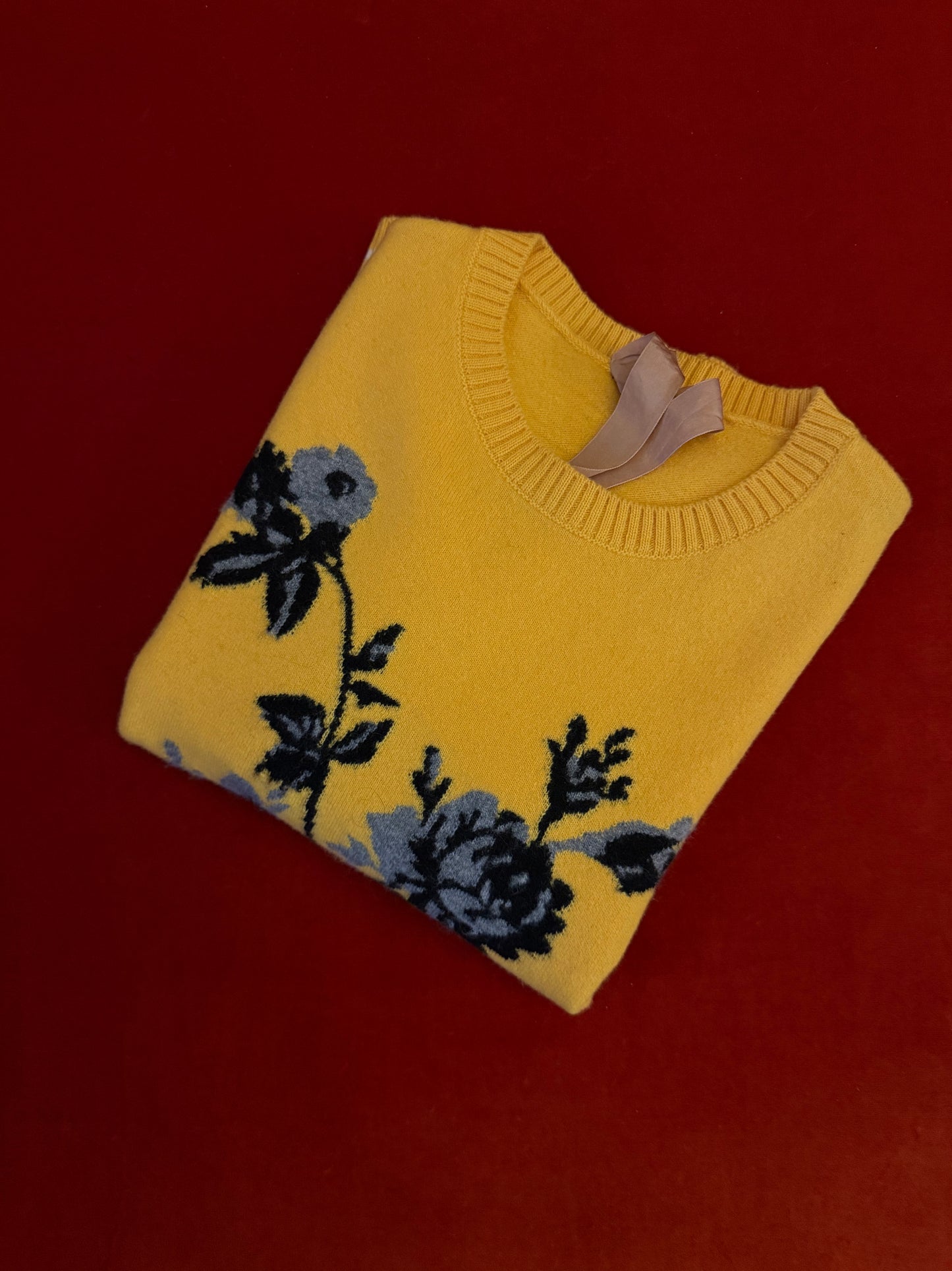 N°21 short-sleeved floral sweater