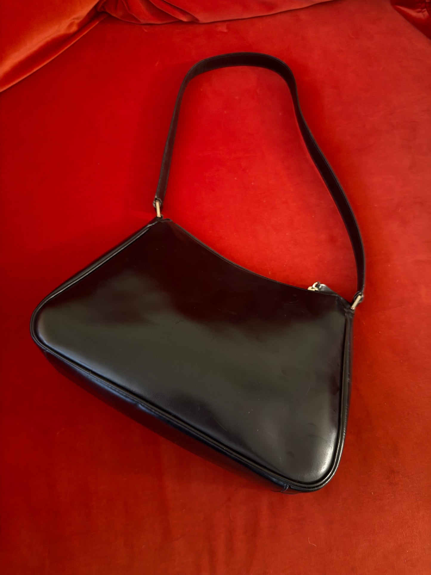 Max Mara leather bag with buckle