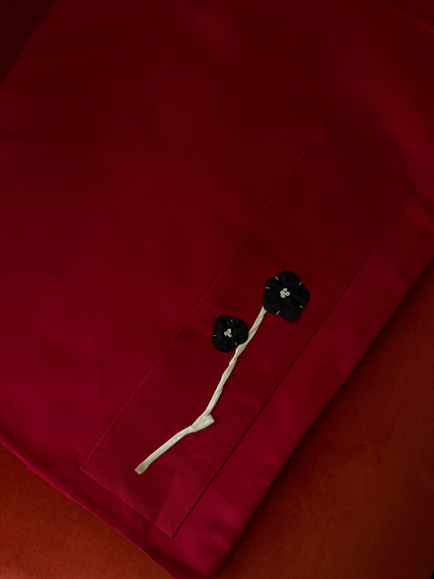 Prada embroidered silk skirt S/S 2013