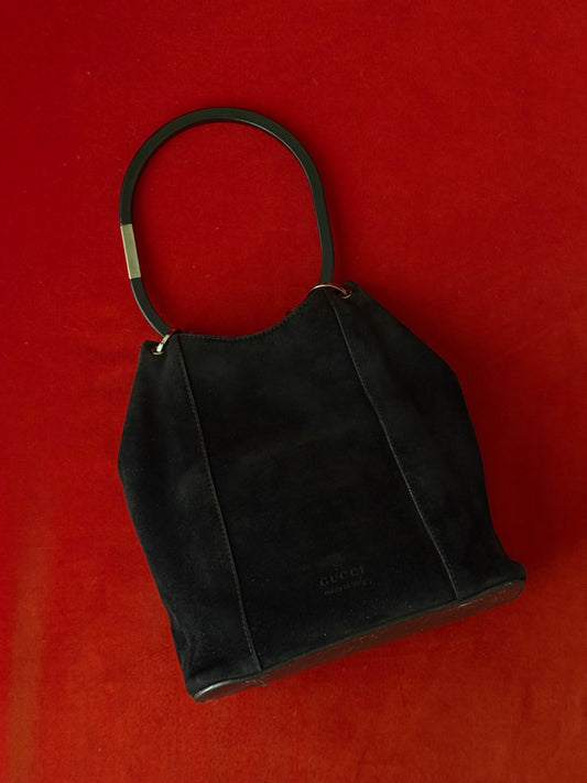 Gucci suede bag F/W 1999